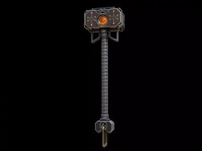 Shock Hammer Low-poly 3D model