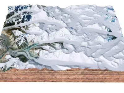 Mamostong Kangri India 3D model