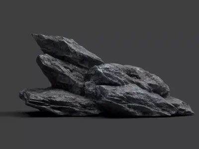 Rock 5-8 Low-poly 3D model