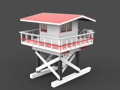 Lifeguard Tower 3D model