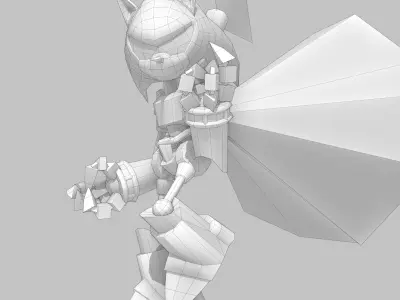 Furnace Sonic Low-poly 3D model