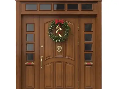 Entrance classic door 35 3D model