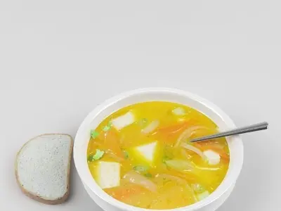 Food collection soup  3D model