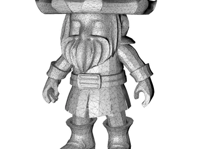 Woodland Gnome Collection 10 High-Poly Kitbash Characters 3D print model