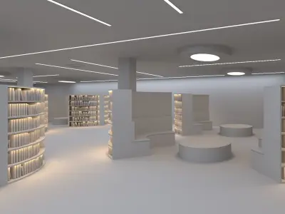 Modern Library 3D model
