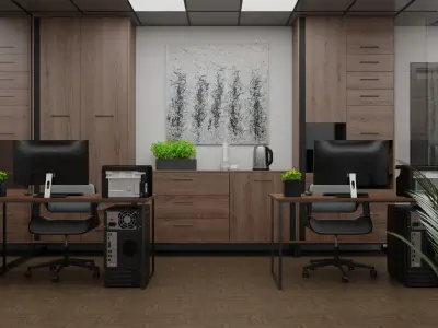 Office 3D model shop