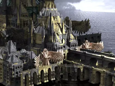 Grand Arch Wizard Castle   3D model