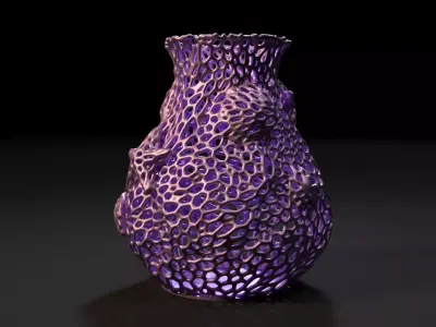 Ocean Vase Voronoi 3D print model