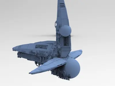 Wraith Interceptor architecture 10  3D model