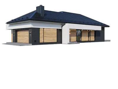 Modern house Delly with BLENDER file 3D model