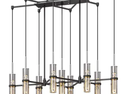 Xavier Linear Island Pendant By Troy Lighting 3D model