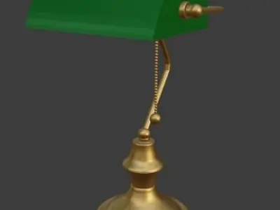 Enamel banker lamp 3D model