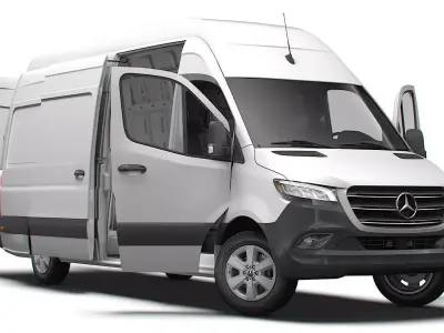 Mercedes Benz Sprinter L3H3 RWD HQ Interior 2025 3D model