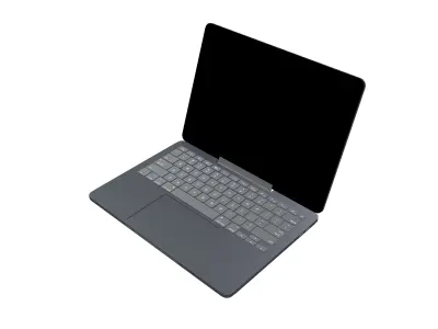Laptop Mockup v1 003 Low-poly 3D model