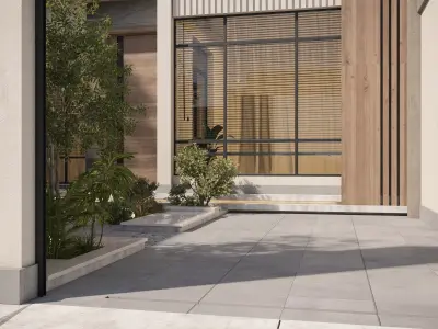  Villa garden landscape - 3D model 02 3D model