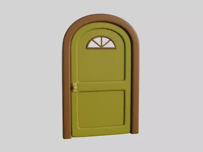 Cartoon Door 14a 3D model