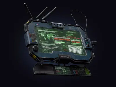Sci-Fi Tactical Terminal - Neuralis - PBR 3D model
