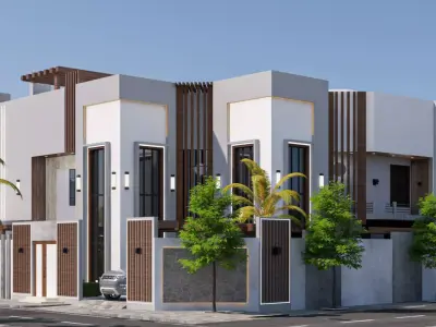 vila building 3D model 3D model