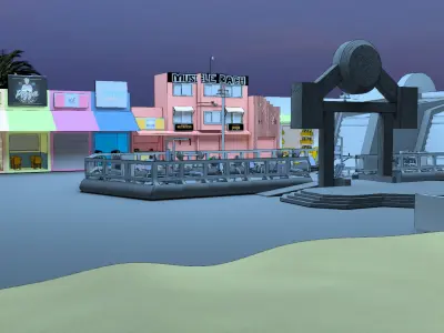 Muscle Beach Venice California  3D model