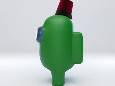 Among Us Fez Character 3D model