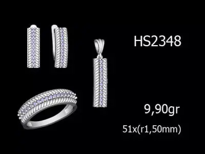 Women Rings Earrings Pendants STL OBJ FBX Details 3D print model