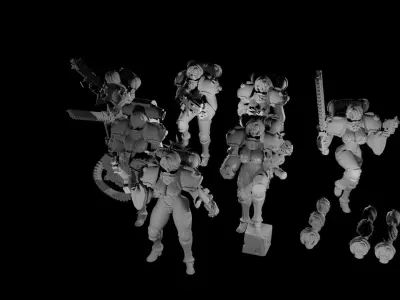 Mommies of Battle 2 3D print model