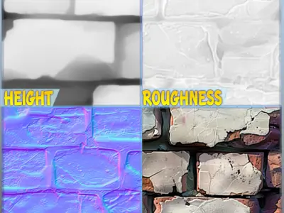  Stylized Wall Seamless Texture Texture buy