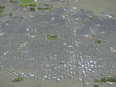 Abilene - City 3D Model Low-poly 3D model