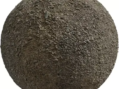 Crushed Limestone Fines Ground PBR Texture Texture