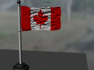Canada flag 3D model
