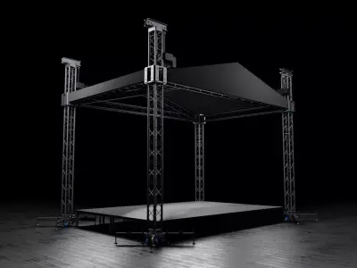 Concert Stage Detailed Model 3D model