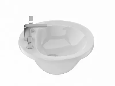 TOTO Self Rimming Oval Lavatory 3D model