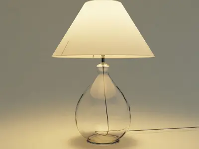 Modern table lamp - jar base Free 3D model