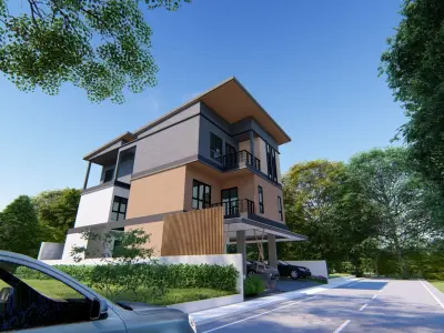 3rd Step Housing For 1 Family with Simple Structure Analysis 3D model