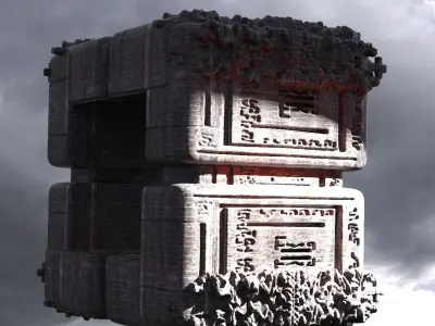 Dantes Inferno Hell Cube 5 3D model