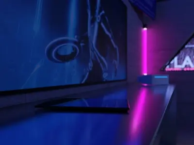 Cyberpunk Apartment Scene - High Detail 3D model