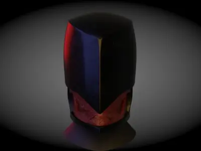 Raven Helmet - Sci-Fi Helmet Low-poly 3D model