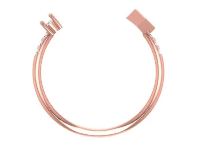 Women Light Weight Band Ring 3D print model