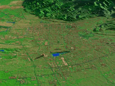 Almaty city  3D model