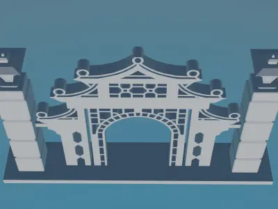 Gateway Exterior Gate 3D print model