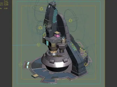 Mechanical Building - Occupation Tower 01 3D model