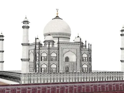 Architecture-Religion-God-Culture-Temple-0267 taj mahal 3D model