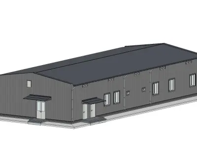 Industrial Building 03 3D model