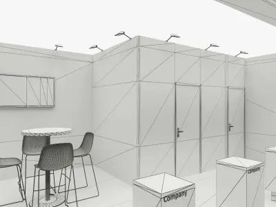 Exhibition stand 5 3D model