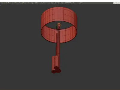 Brass and Bronze Metal Table Lamp Liang and Eimil Miami Low-poly 3D model