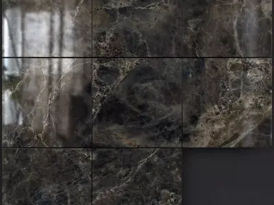 Yurtbay Seramik Alpha Anthracite 600x600 Set 1 3D model