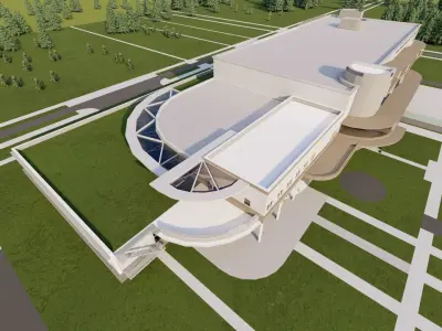 Futuristic Skyscraper-Building office-Modern office 3D model get