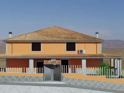 Residential city building 3D model