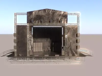 Outdoor Concert Stage 3D model