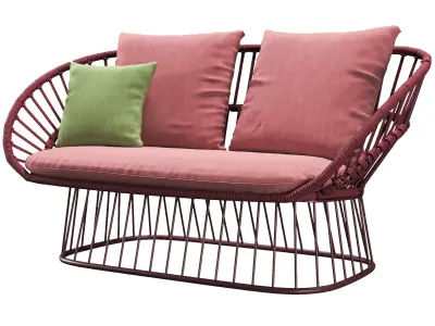 Cala 2 Seater Garden sofa By Kettal 3D model